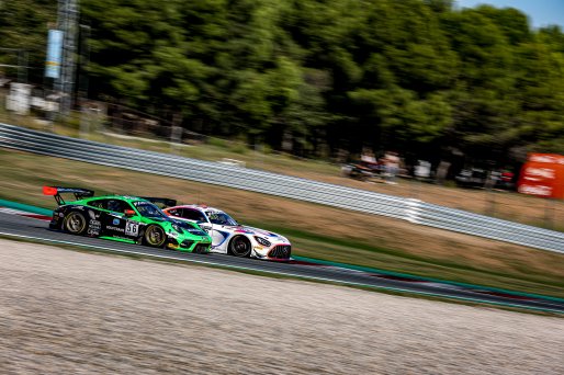 #56 Dinamic Motorsport - Giorgio RODA - Marius NAKKEN - Mikkel O. PEDERSEN - Porsche 911 GT3-R (991.II) - Silver Cup, Race, Start
 | SRO / Kevin Pecks