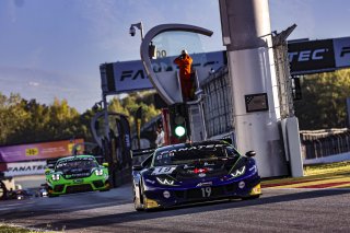 #19 Emil Frey Racing - Leo ROUSSEL - Arthur ROUGIER - Giacomo ALTOE - Lamborghini Huracan GT3 Evo - Pro, Paid Test session 1
