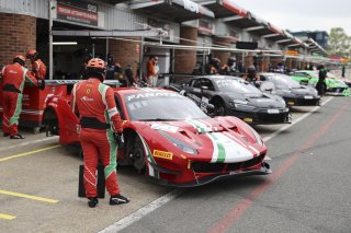 #71 - AF Corse - Sean HUDSPETH - Nicola MARINANGELI - Ferrari 488 GT3 - SILVER, Pitlane, Qualifying
