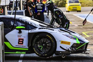 #8 - AGS Events - Leonardo GORINI - Antonin BORGA - Nicolas JAMIN - Lamborghini Huracan GT3 EVO2 - BRONZE, Bronze Test, Pitlane

