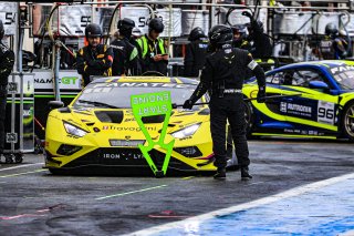 #19 - Iron Lynx - Leonardo PULCINI - Michele BERETTA - Rolf INEICHEN - Lamborghini Huracan GT3 EVO2 - GOLD, Free Practice, Pitlane
