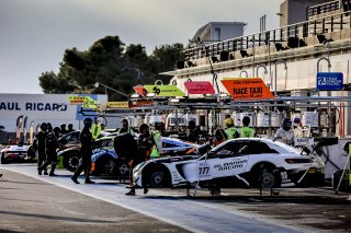 #777 - Mercedes-AMG Team AlManar - Maro ENGEL - Luca STOLZ - Fabian SCHILLER - Mercedes-AMG GT3 - PRO, Pitlane, Pre-Qualifying

