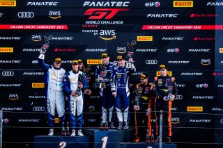 #21 - Comtoyou Racing - Finlay HUTCHISON - Gilles MAGNUS - Audi R8 LMS GT3 EVO II - GOLD, #30 - Team WRT - Calan WILLIAMS - Niklas KRÜTTEN - BMW M4 GT3 - GOLD, #9 - Boutsen VDS - Aurelien PANIS - Alberto DI FOLCO - Audi R8 LMS GT3 EVO II - GOLD, Podium, R