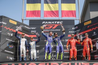 #11 - Comtoyou Racing - Lucas LEGERET - Christopher HAASE - Audi R8 LMS GT3 EVO II - PRO, #31 - Team WRT - Jean Baptiste SIMMENAUER - Thomas NEUBAUER - BMW M4 GT3 - PRO, #46 - Team WRT - Valentino ROSSI - Maxime MARTIN - BMW M4 GT3 - PRO, FGTWC, Podium, R