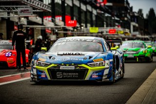 #17 - Scherer Sport PHX - Luca ENGSTLER - Kelvin VAN DER LINDE - Nicki THIIM - Audi R8 LMS GT3 EVO II - PRO, CrowdStrike 24 Hours of Spa, Free Practice
