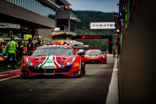 #52 - AF Corse - Louis MACHIELS - Jef MACHIELS - Andrea BERTOLINI - Lilou WADOUX - Ferrari 488 GT3 - BRONZE, CrowdStrike 24 Hours of Spa, Warm Up
