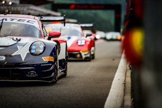 #132 - GMG Racing by Car Collection Motorsport - Kyle WASHINGTON - James SOFRONAS - Jeroen BLEEKEMOLEN - Patrick LONG - Porsche 911 GT3 R (992) - PRO-AM (*), CrowdStrike 24 Hours of Spa, Warm Up
