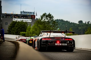 #40 - Audi Sport Tresor Orange 1 - Ricardo FELLER - Mattia DRUDI - Dennis MARSCHALL - Audi R8 LMS GT3 EVO II - PRO, CrowdStrike 24 Hours of Spa, Warm Up
