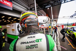 #56 - Dinamic GT Huber Racing - Tanart SATHIENTHIRAKUL - Jop RAPPANGE - Daniele DI AMATO - Adrien DE LEENER - Porsche 911 GT3 R (992) - SILVER, CrowdStrike 24 Hours of Spa, Warm Up
