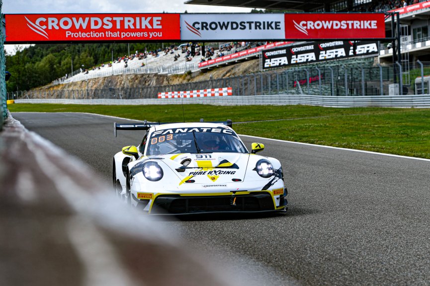 #911 - Pure Rxcing - Klaus BACHLER - Aliaksandr MALYKHIN - Joel STURM - Marco SEEFRIED - Porsche 911 GT3 R (992) - BRONZE, CrowdStrike 24 Hours of Spa, Superpole
