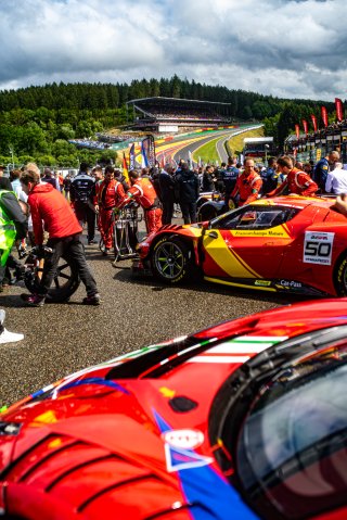 #50 - AF Corse - Simon MANN - Ulysse DE PAUW - Nicolas VARRONE - Julien PIGUET - Ferrari 296 GT3 - BRONZE, Ambiance, CrowdStrike 24 Hours of Spa, Grid Walk, Race
