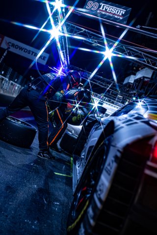 #99 - Tresor Orange 1 - Lorenzo PATRESE - Pietro DELLI GUANTI - Alex AKA - Audi R8 LMS GT3 EVO II - SILVER, CrowdStrike 24 Hours of Spa, Pitlane, Race
