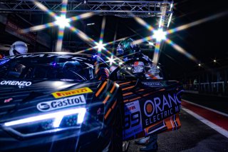 #99 - Tresor Orange 1 - Lorenzo PATRESE - Pietro DELLI GUANTI - Alex AKA - Audi R8 LMS GT3 EVO II - SILVER, CrowdStrike 24 Hours of Spa, Pitlane, Race
