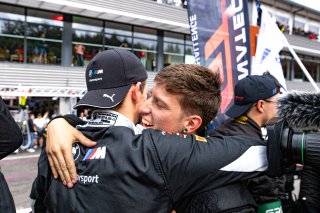 #98 - Rowe Racing - Philipp ENG - Marco WITTMANN - Nicholas YELLOLY - BMW M4 GT3 - PRO (*), Celebration, CrowdStrike 24 Hours of Spa, Race
 | ©SRO/ JULES BEAUMONT