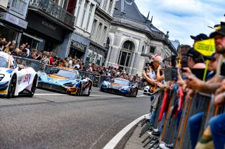 #159 - Garage 59 - Nicolai KJAERGAARD - Benjamin GOETHE - Marvin KIRCHH_FER - McLaren 720S GT3 EVO - PRO, CrowdStrike 24 Hours of Spa, Parade
 | ©SRO/ JULES BEAUMONT
