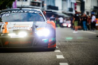 #40 - Audi Sport Tresor Orange 1 - Ricardo FELLER - Mattia DRUDI - Dennis MARSCHALL - Audi R8 LMS GT3 EVO II - PRO, CrowdStrike 24 Hours of Spa, Parade
