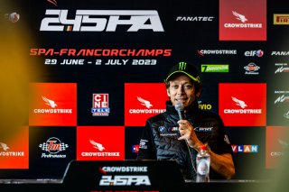 #46 - Team WRT - Maxime MARTIN - Valentino ROSSI - Augusto FARFUS - BMW M4 GT3 - PRO (*), CrowdStrike 24 Hours of Spa, Valentino Rossi Conference
