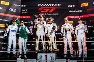 #66 - Tresor Attempto Racing - Dennis MARSCHALL - Andrey MUKOVOZ - Audi R8 LMS GT3 EVO II - BRONZE, #81 - Theeba Motorsport - Fabian SCHILLER - Reema JUFFALI - Mercedes-AMG GT3 EVO - BRONZE, FGTWC, Podium
