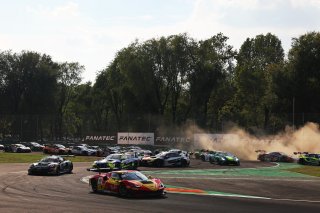 Start of the race #51 - AF Corse - Francorchamps Motors - Alessandro PIER GUIDI - Vincent ABRIL - Alessio ROVERA - Ferrari 296 GT3 Leads
