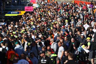 Fans at the autograph session in the pitlane
