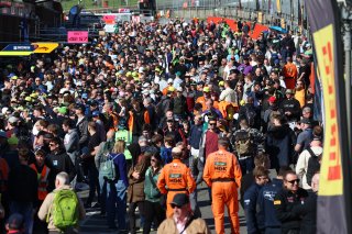 Fans at the autograph session in the pitlane
