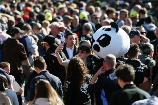 Fans at the autograph session in the pitlane
