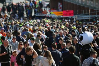 Fans at the autograph session in the pitlane
