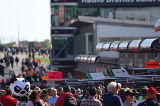 Fans at the autograph session in the pitlane

