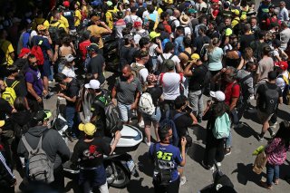 Fans on the Pitwalk
