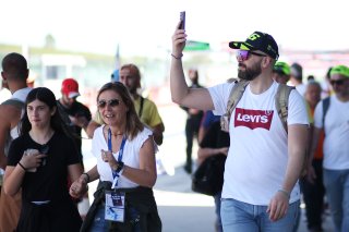 Fans on the Pitwalk
