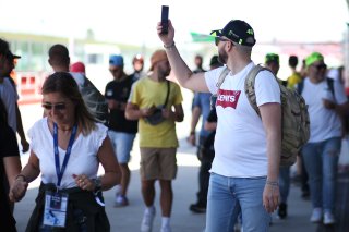 Fans on the Pitwalk
