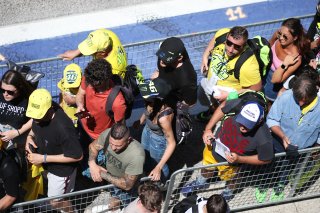 Fans on the Pitwalk
