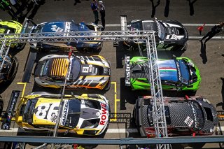 Superpole cars in Parc Ferme