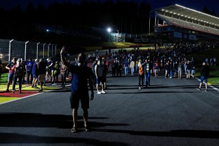 Fans night track walk