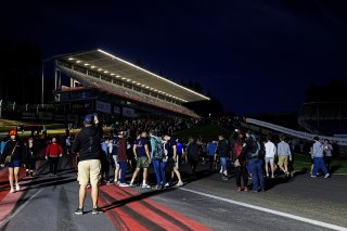 Fans night track walk