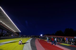 Fans night track walk