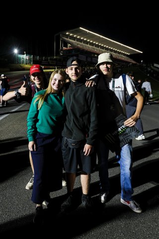 Fans night track walk