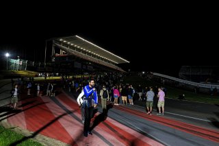 Fans night track walk