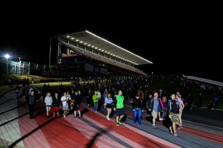 Fans night track walk