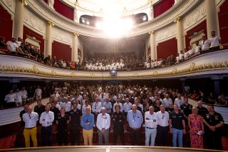 Crowdstrike 24 Hours of Spa Drivers and Hall of Fame group photo 