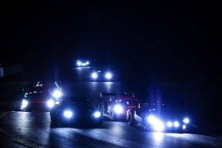 Race action in the rain