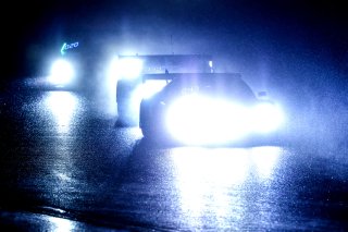 Race action in the rain