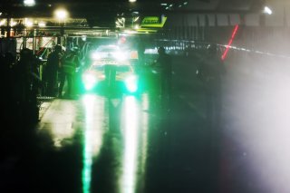 Rain in the pitlane 