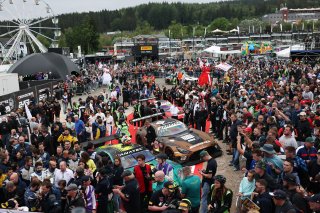 Crowdstrike 24 Hours of Spa cars in Parc Ferme