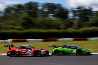 #63 - Iron Lynx - Mirko BORTOLOTTI - Matteo CAIROLI - Andrea CALDARELLI - Lamborghini Huracan GT3 EVO2 and #32 - Team WRT - Sheldon VAN DER LINDE - Dries VANTHOOR - Charles WEERTS - BMW M4 GT3 