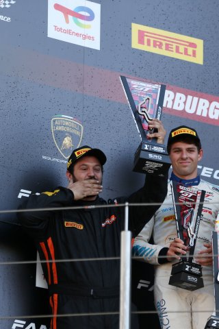 #10 - Boutsen VDS - Aurelien PANIS - Cesar GAZEAU - Roee MEYUHAS - Mercedes-AMG GT3 EVO Mechanic on the Podium