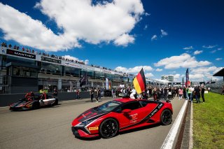 The grid before the start of the race