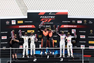 Race 1 Bronze Podium (l-r) #78 - Barwell Motorsport - Rob COLLARD - Sandy MITCHELL - Lamborghini Huracan GT3 EVO2, #991 - Century Motorsport - Darren LEUNG - Daniel HARPER - BMW M4 GT3, #93 - Sky Tempesta Racing - Eddie CHEEVER - Jonathan HUI - Ferrari 29