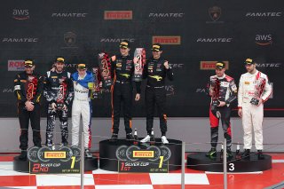 Silver Podium (l-r) #26 – Sainteloc Racing – Ezequiel PEREZ COMPANC - Ivan KLYMENKO - Audi R8 LMS GT3 EVO II, #10 - Boutsen VDS - Aurelien PANIS - Cesar GAZEAU - Mercedes-AMG GT3 EVO, #84 - Eastalent Racing - Simon REICHER - Karol BASZ - Audi R8 LMS GT3 E