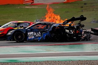 #66 - Tresor Attempto Racing - Dylan PEREIRA - Audi R8 LMS GT3 EVO II crashes at the start of Race 1
